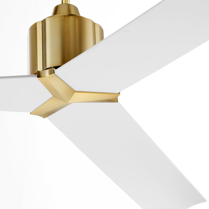 STRATO 60" Fan - Aged Brass & White