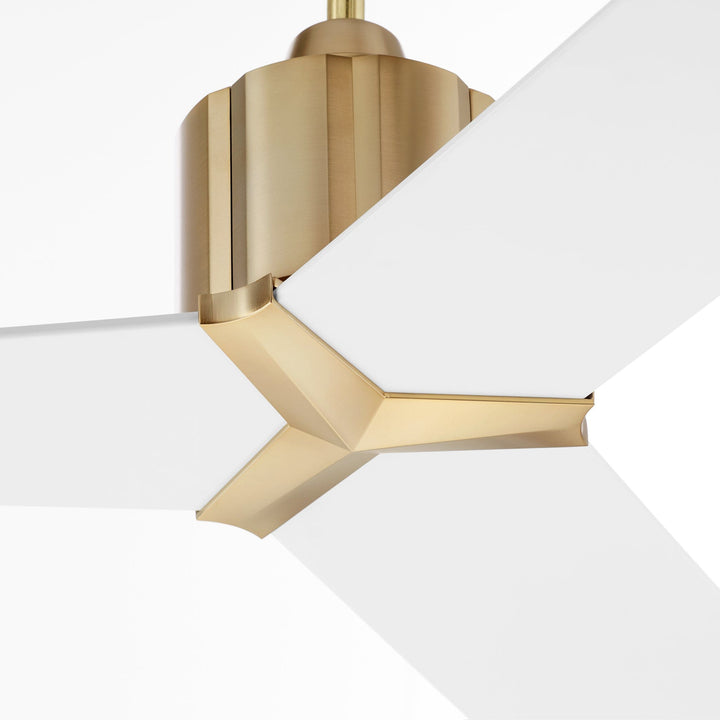 STRATO 60" Fan - Aged Brass & White
