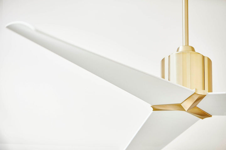 STRATO 60" Fan - Aged Brass & White