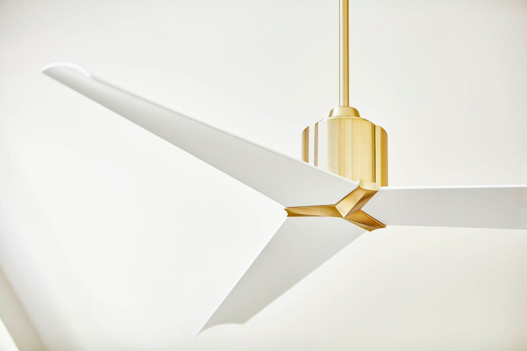 STRATO 60" Fan - Aged Brass & White