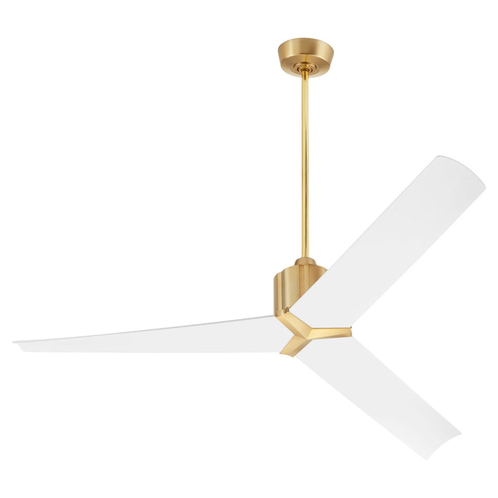 STRATO 60" Fan - Aged Brass & White