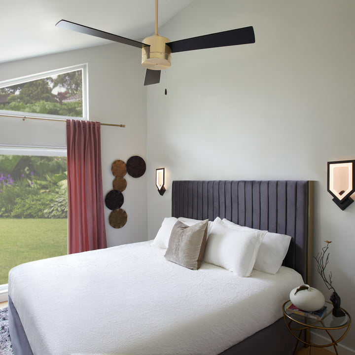 ALLEGRO 52" 3 Blade Fan - Aged Brass