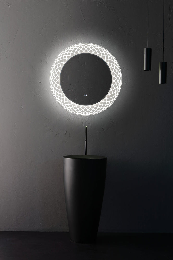 PERLA 30" Lighted Mirror - Mirrored Glass