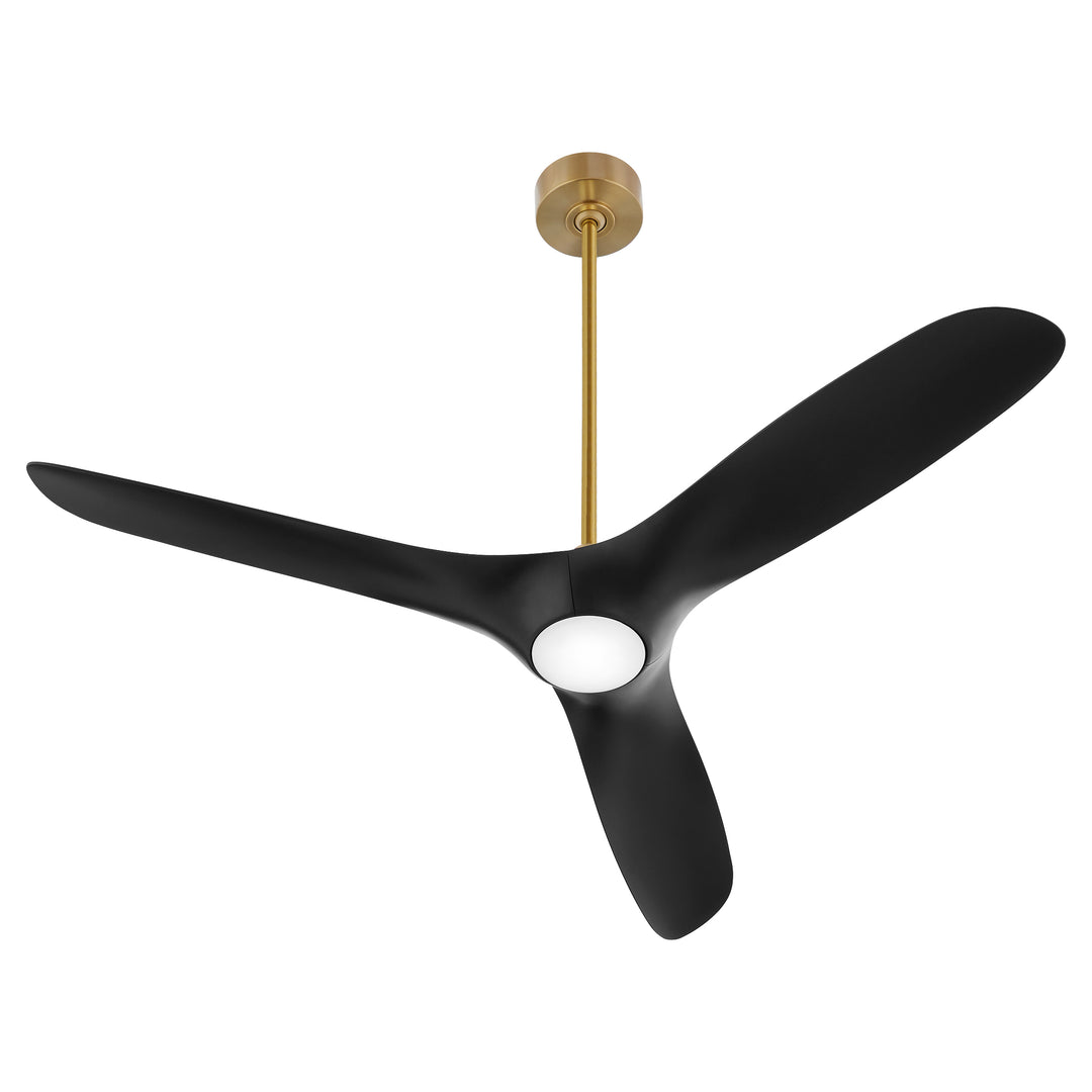 PROVINCE 56" Fan - Aged Brass / Black