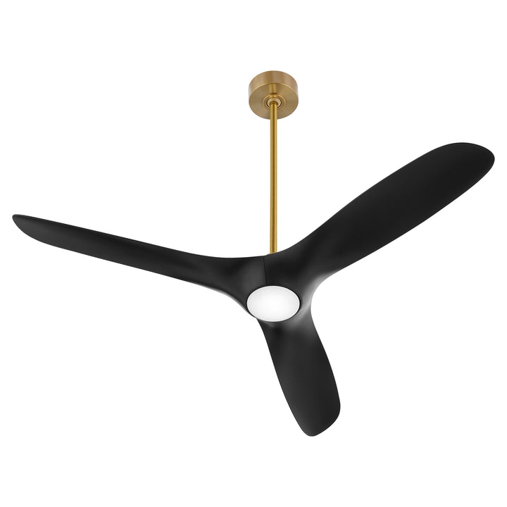 PROVINCE 56" Fan - Aged Brass / Black