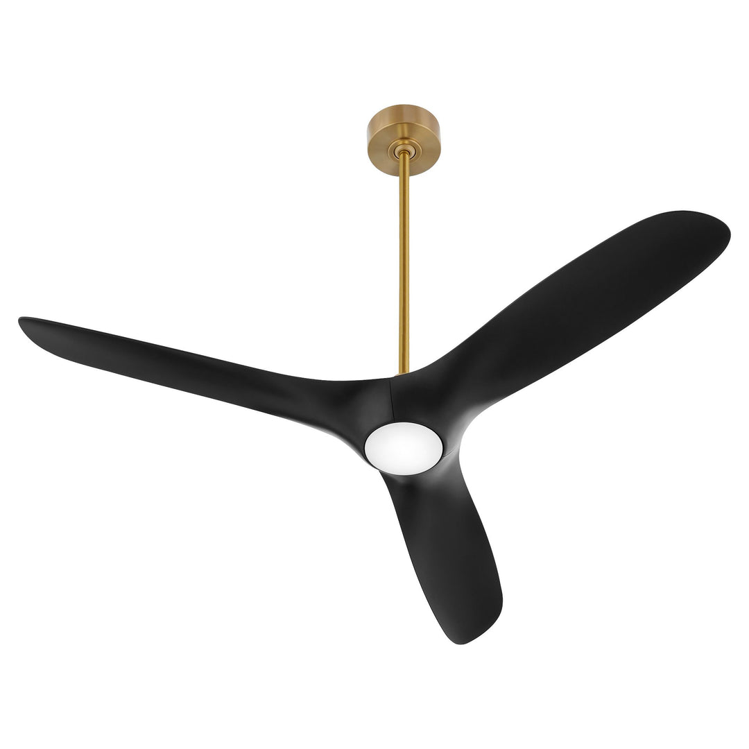 PROVINCE 56" Fan - Aged Brass / Black