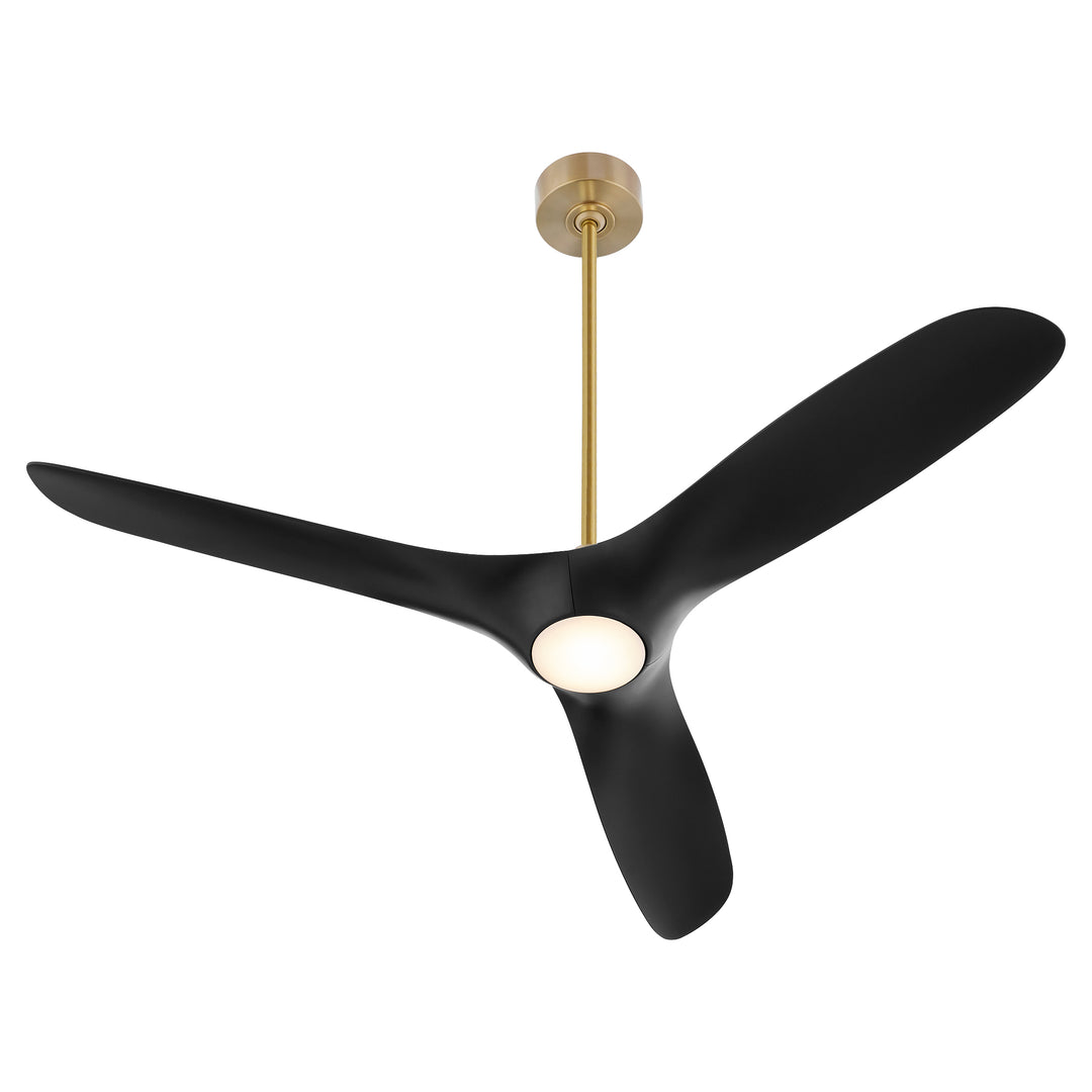 PROVINCE 56" Fan - Aged Brass / Black