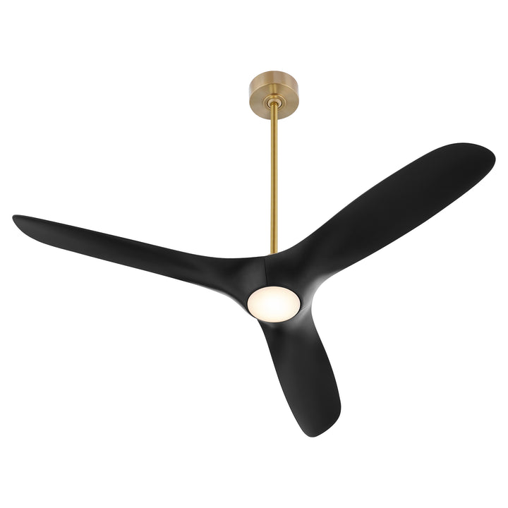 PROVINCE 56" Fan - Aged Brass / Black