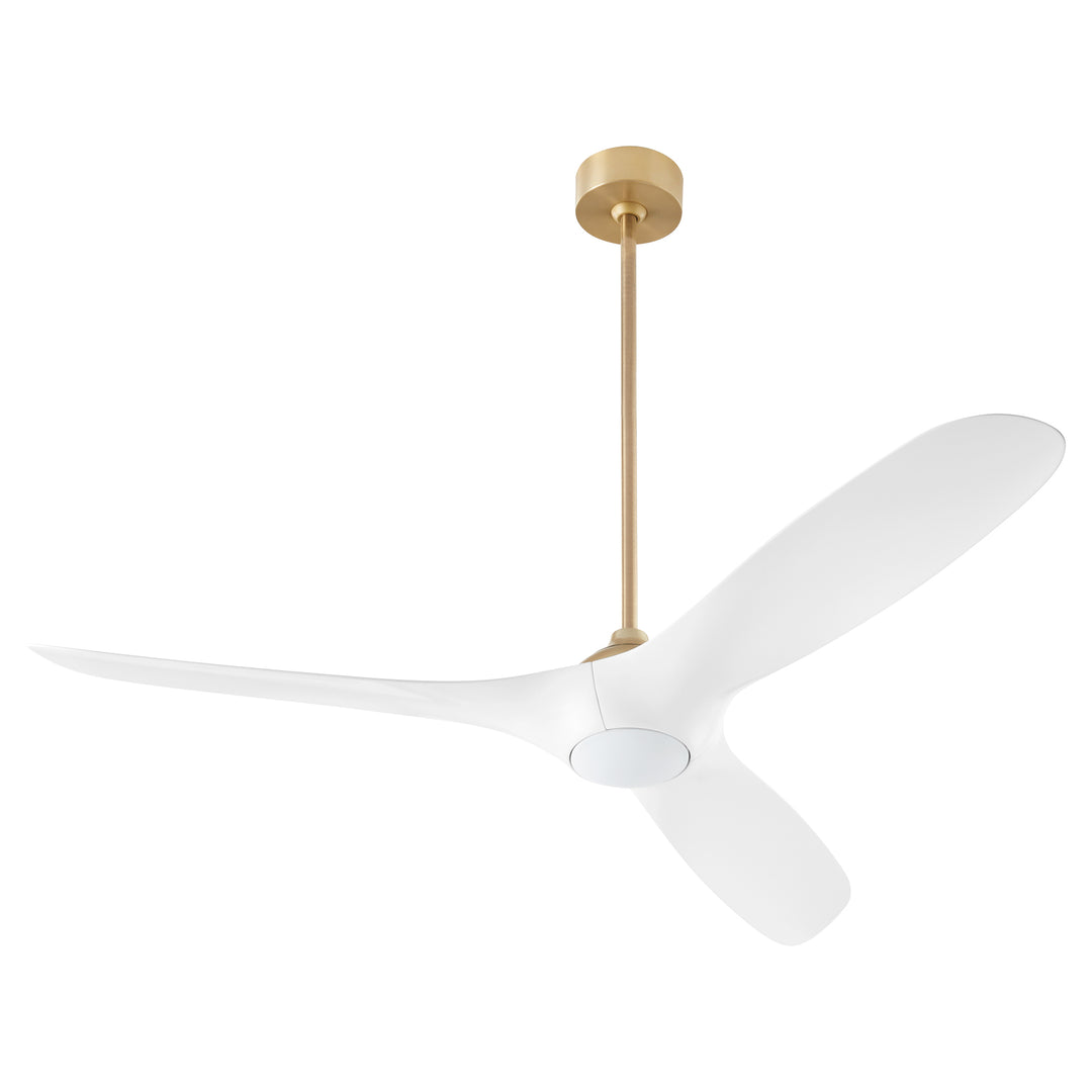 PROVINCE 56" Fan - Aged Brass / White