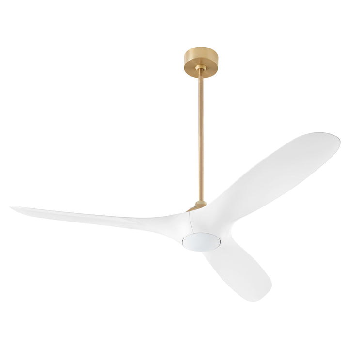 PROVINCE 56" Fan - Aged Brass / White