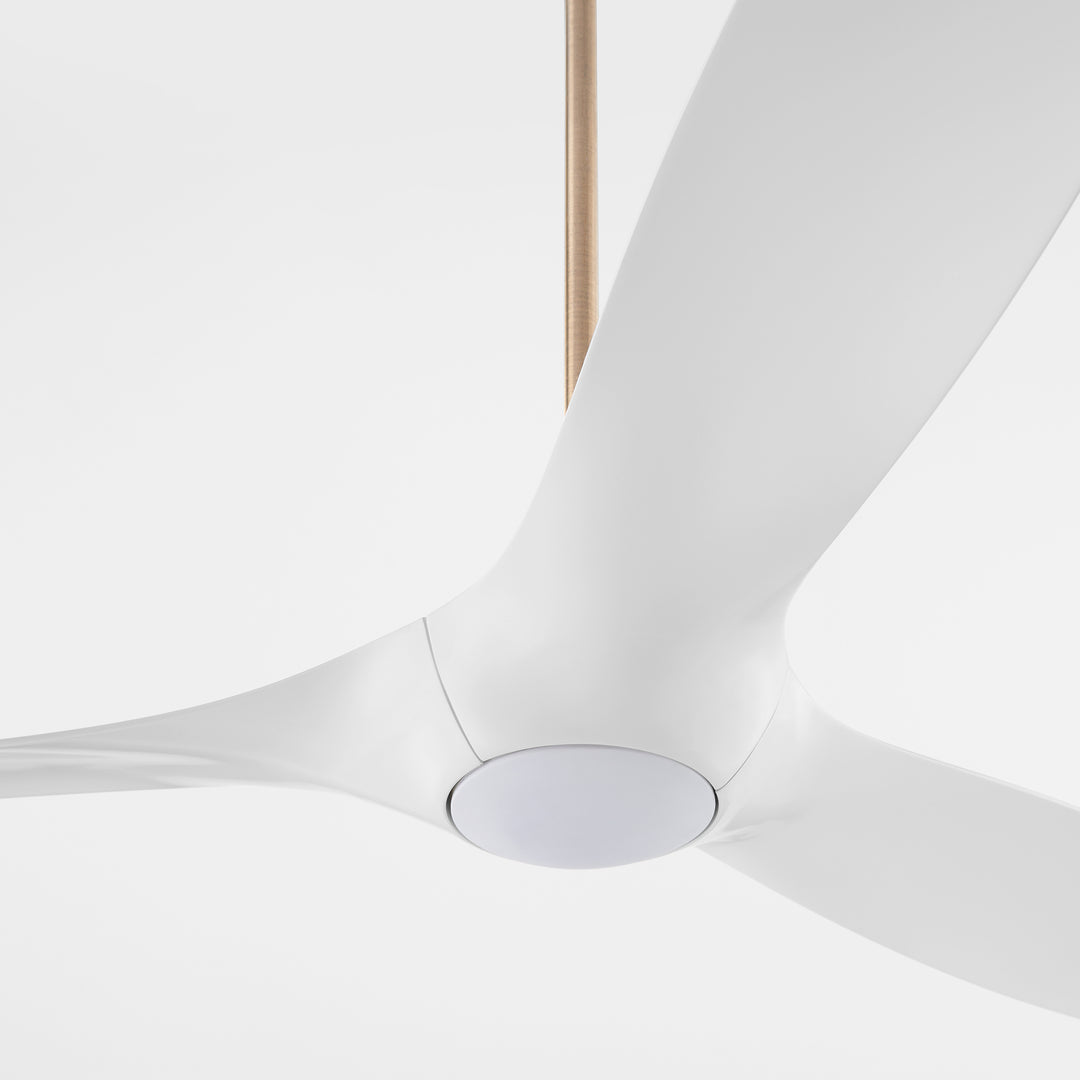PROVINCE 56" Fan - Aged Brass / White