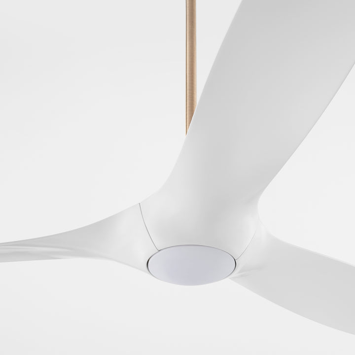 PROVINCE 56" Fan - Aged Brass / White