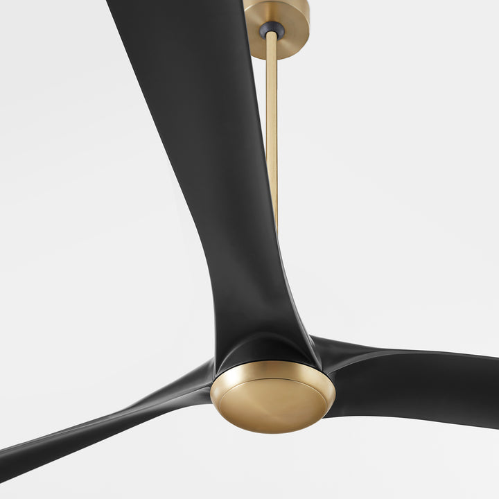 RIDLEY 58" Fan - Aged Brass / Black