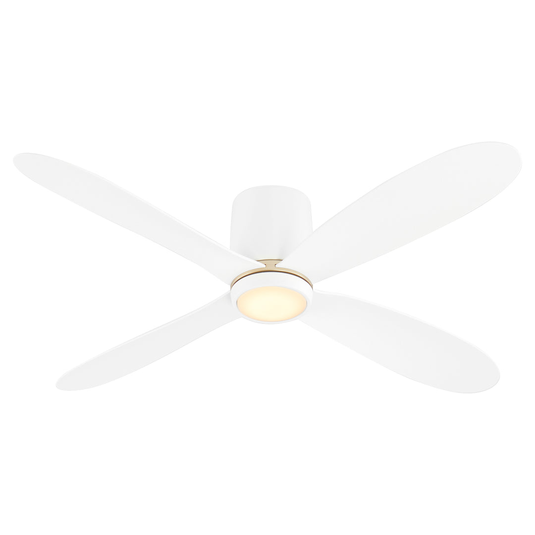 MYRIAD 56" Hugger - White/Aged Brass