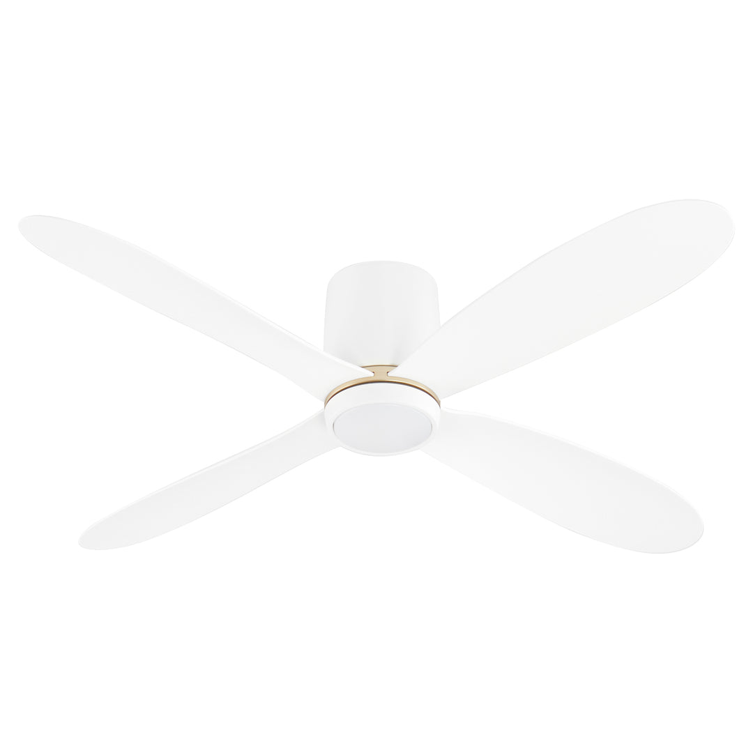 MYRIAD 56" Hugger - White/Aged Brass