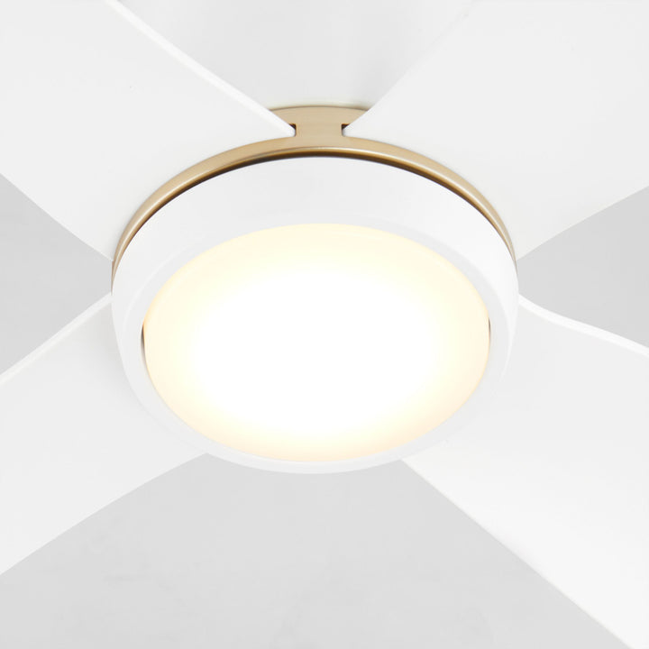 MYRIAD 56" Hugger - White/Aged Brass