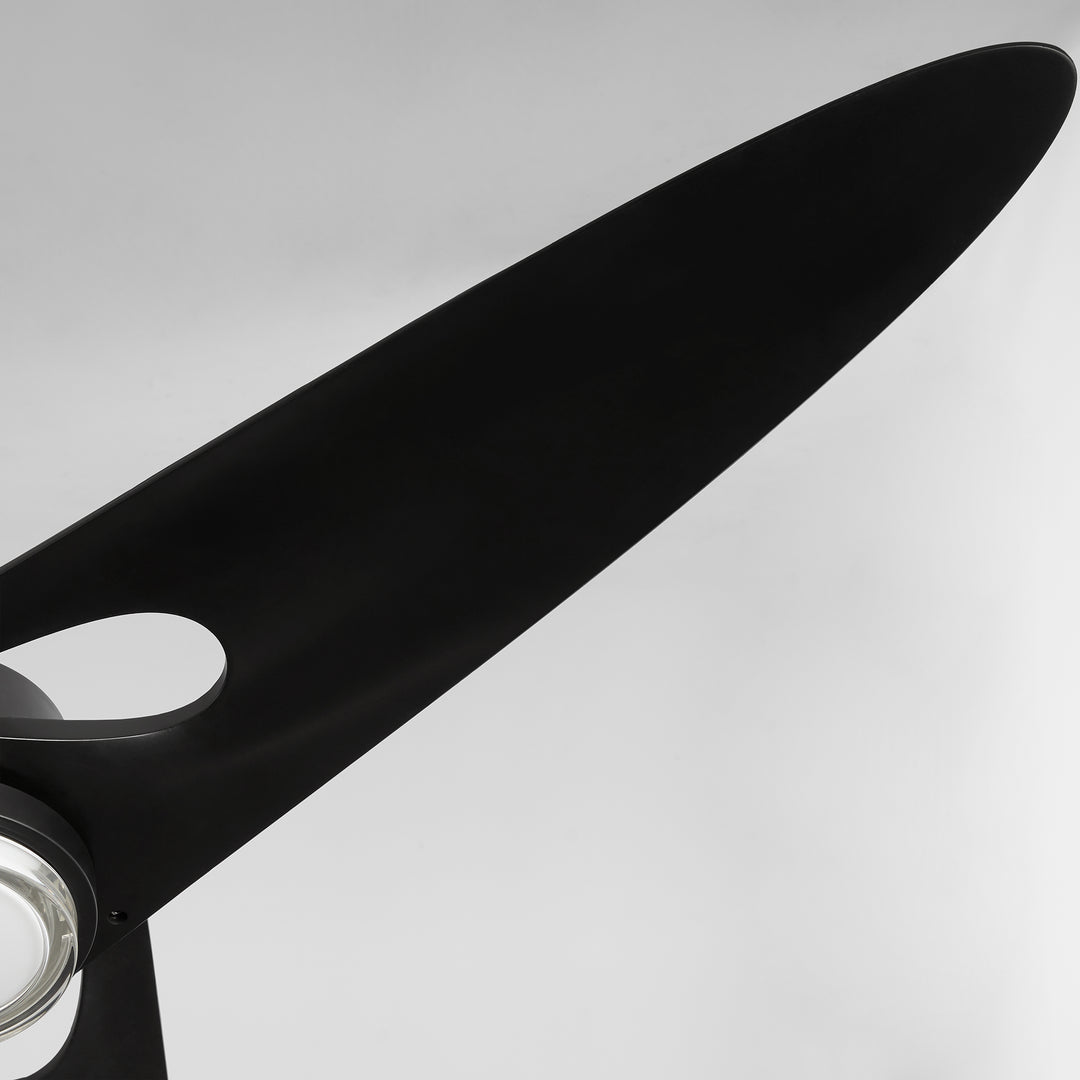 APGOEE 60" 3 Blade - Black / Aged Brass Pillars