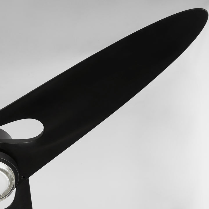 APGOEE 60" 3 Blade - Black / Aged Brass Pillars