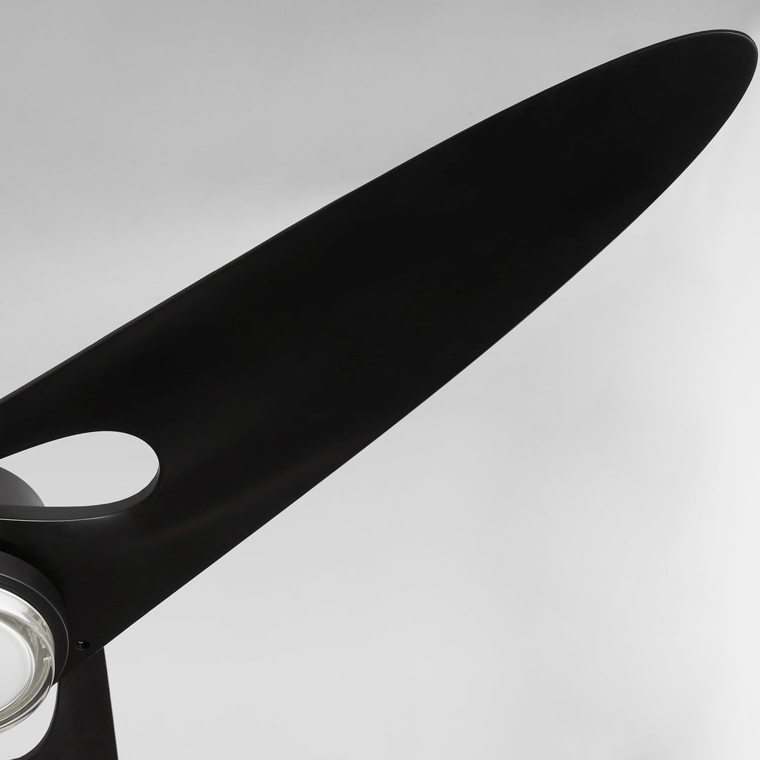 APGOEE 60" 3 Blade - Black / Aged Brass Pillars