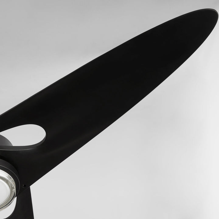 APGOEE 60" 3 Blade - Black / Aged Brass Pillars