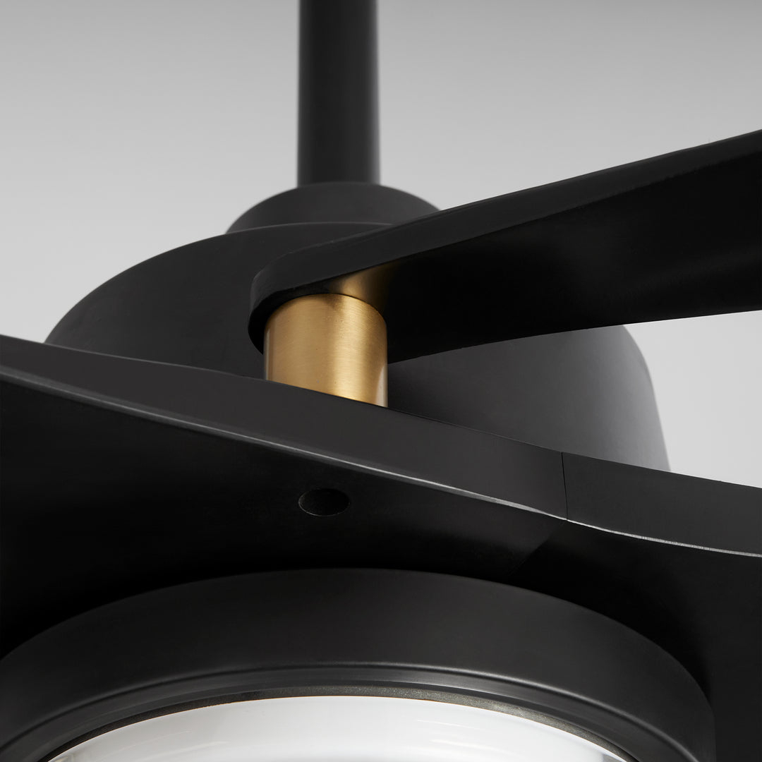 APGOEE 60" 3 Blade - Black / Aged Brass Pillars