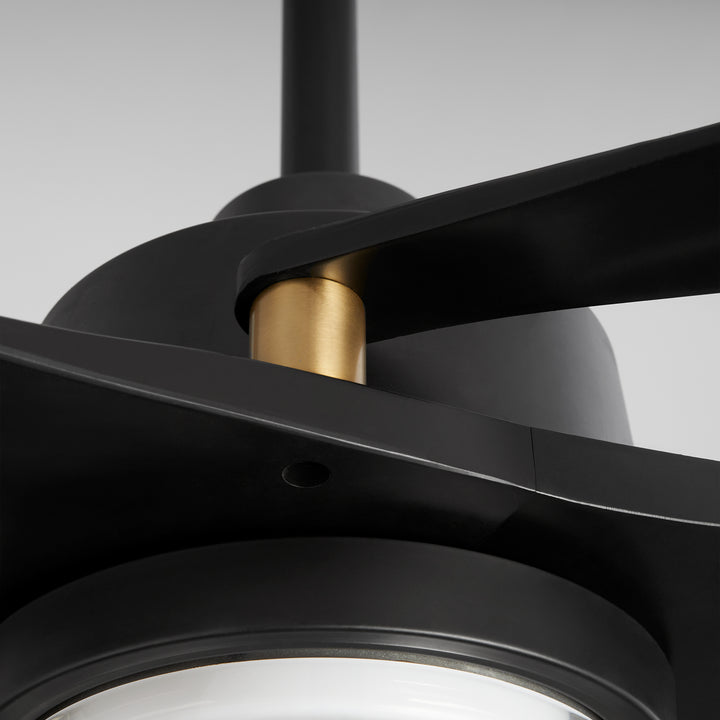 APGOEE 60" 3 Blade - Black / Aged Brass Pillars