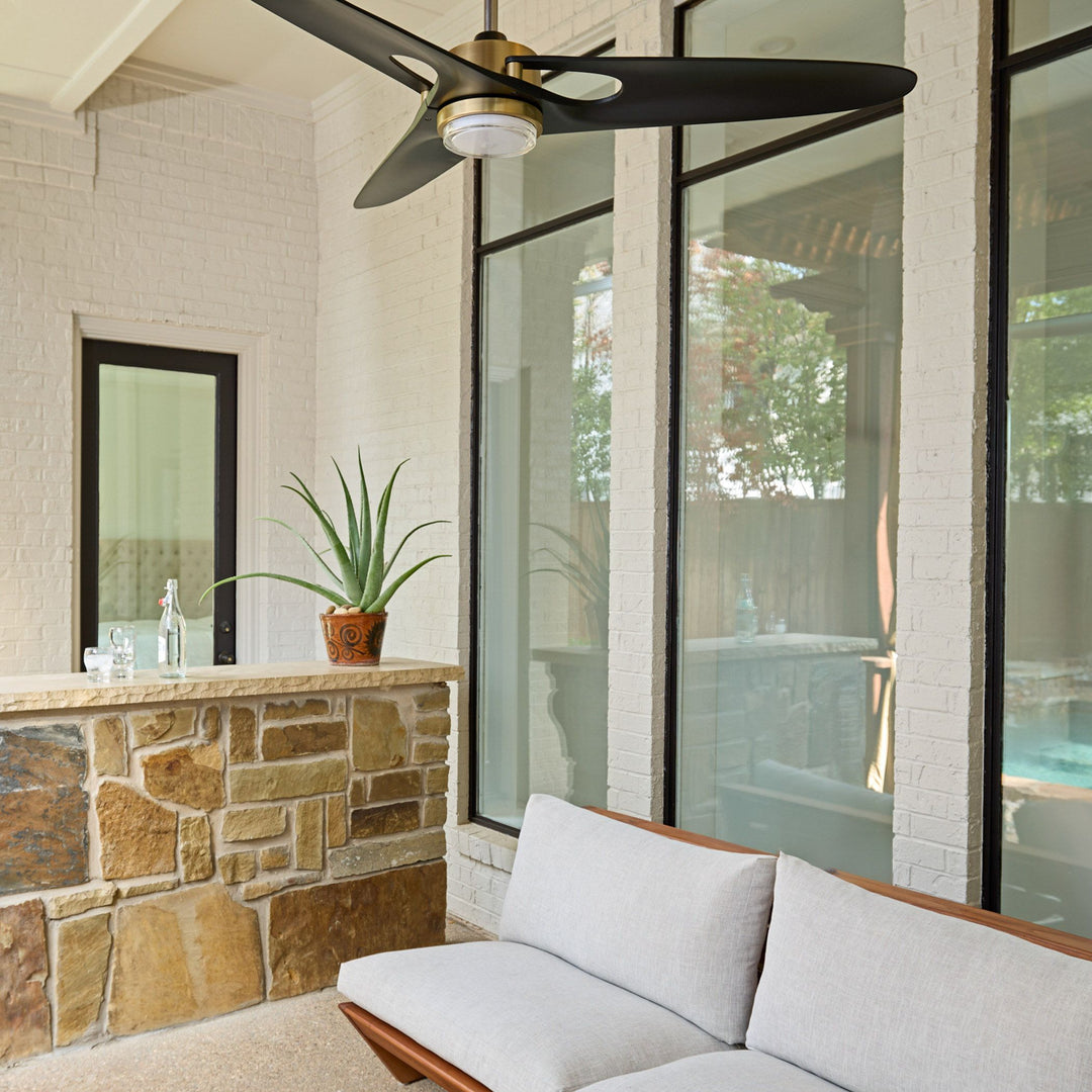 APOGEE 60" 3 Blade - Aged Brass