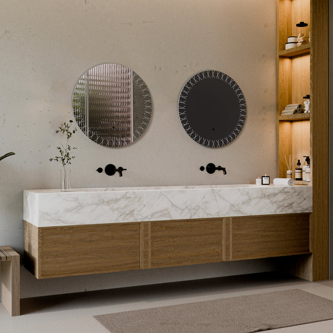 XO 30" Lighted Mirror - Mirrored Glass