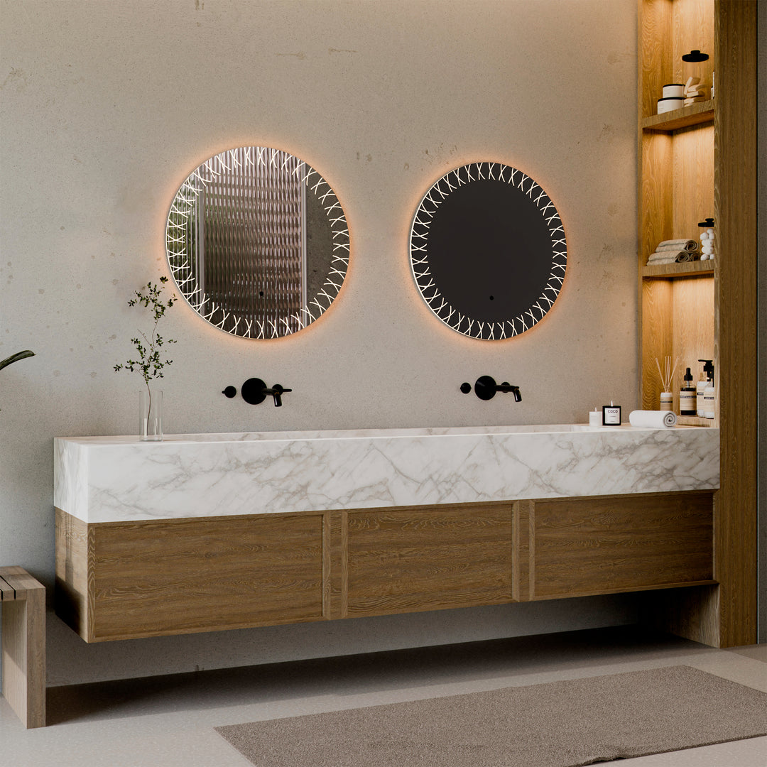 XO 30" Lighted Mirror - Mirrored Glass