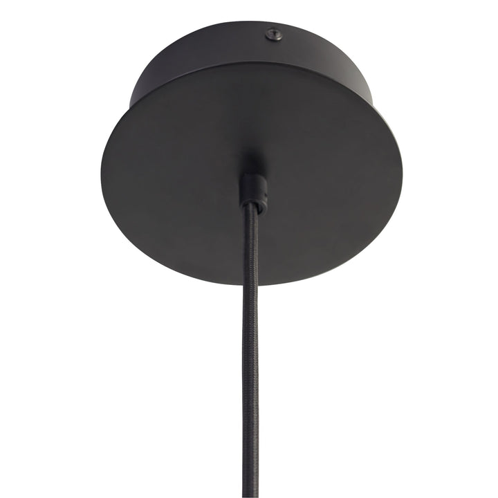 LUCCI 16" Pendant -3000k- Black/Industrial Brass