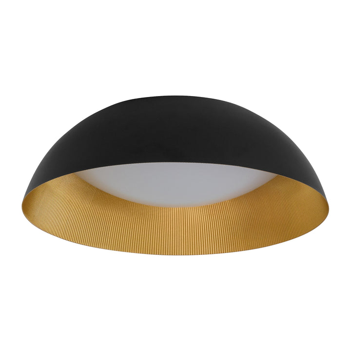 LUCCI 18” Ceiling Mount – Black / Industrial Brass metal