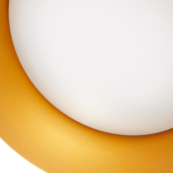 LUCCI 23" Pendant -3000k- White/Industrial Brass