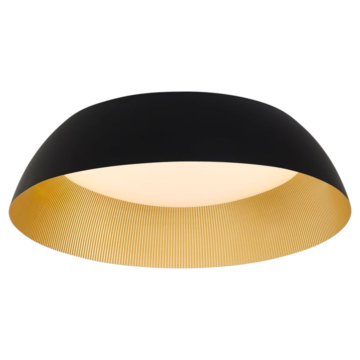 LUCCI 25” Ceiling Mount – Black / Industrial Brass metal