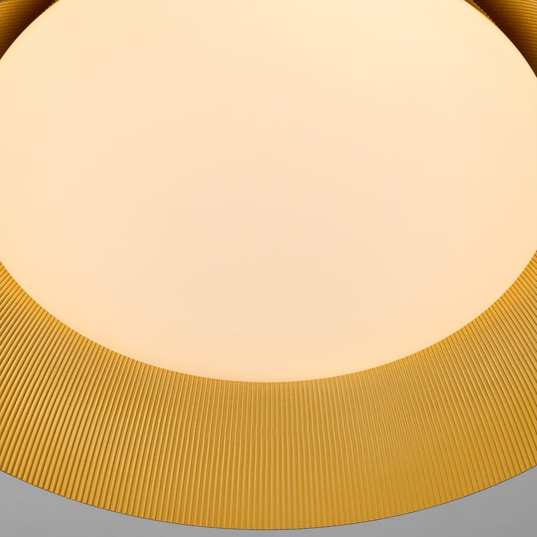 LUCCI 25” Ceiling Mount – Black / Industrial Brass metal