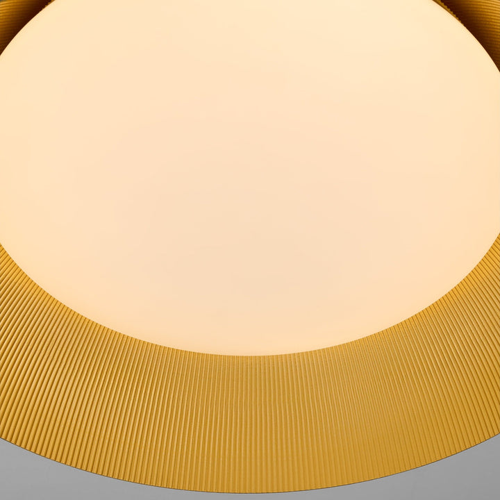 LUCCI 25” Ceiling Mount – Black / Industrial Brass metal