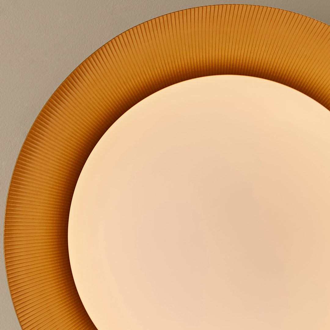 LUCCI 25” Ceiling Mount – Black / Industrial Brass metal