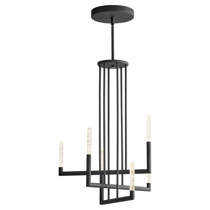 LUSTRE Six Light Chandelier -3000k- Black