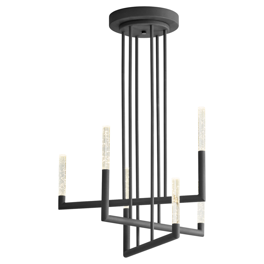 LUSTRE Six Light Chandelier -3000k- Black