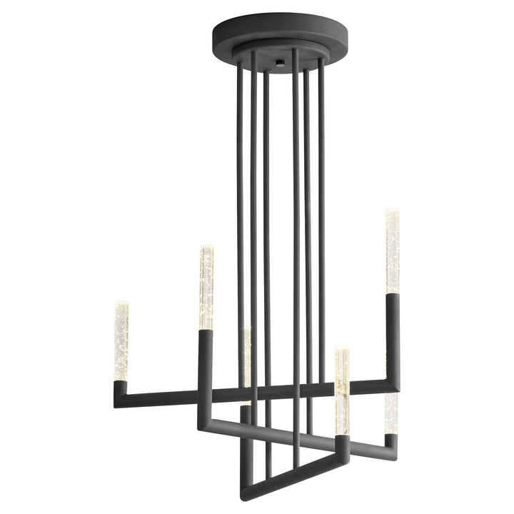 LUSTRE Six Light Chandelier -3000k- Black