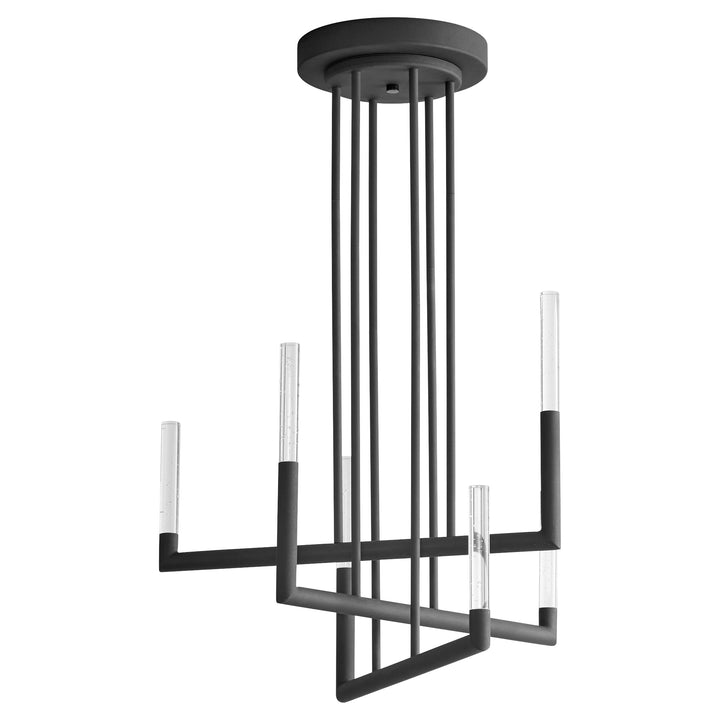 LUSTRE Six Light Chandelier -3000k- Black