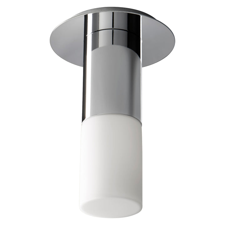 PILAR Small Glass Ceiling Mount -2700k- Polished Nickel