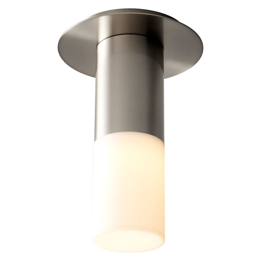 PILAR Small Acrylic Ceiling Mount -3000k- Satin Nickel