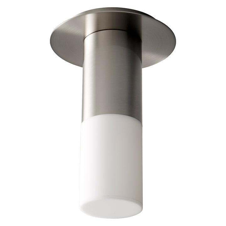 PILAR Small Acrylic Ceiling Mount -3500k- Satin Nickel