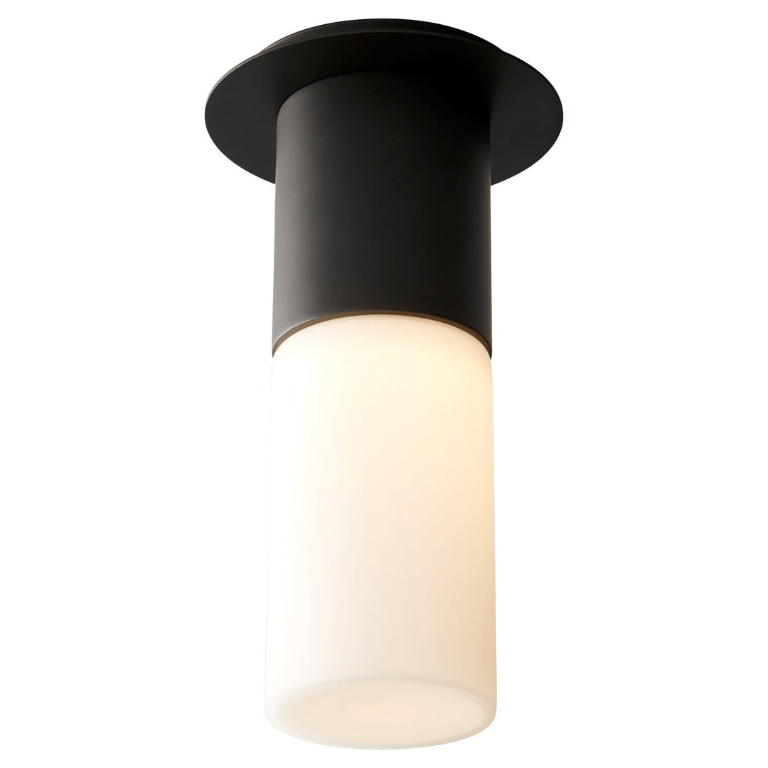 PILAR Large Glass Ceiling Mount -4000k- Black