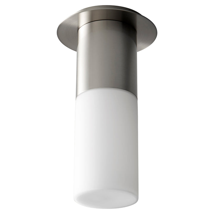 PILAR Large Glass Ceiling Mount -2700k- Satin Nickel