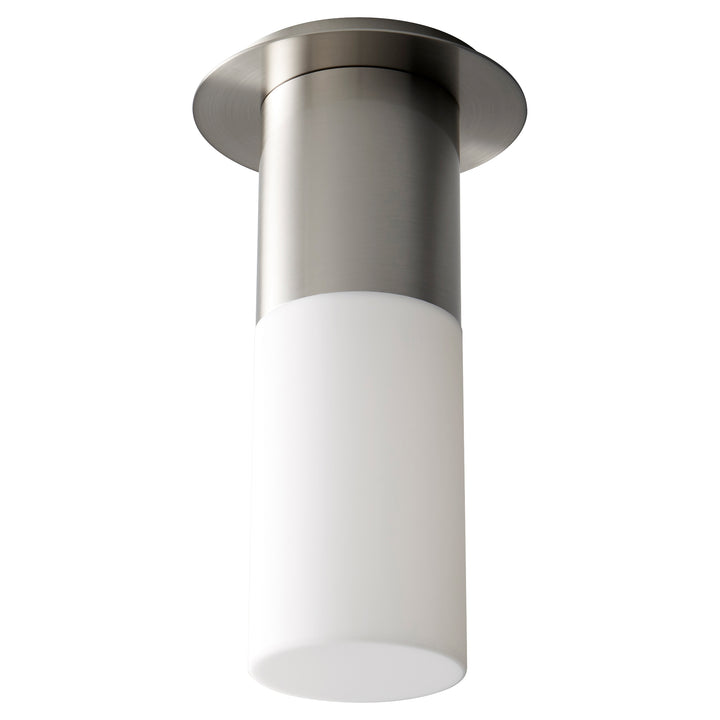 PILAR Large Acrylic Ceiling Mount -2700k- Satin Nickel