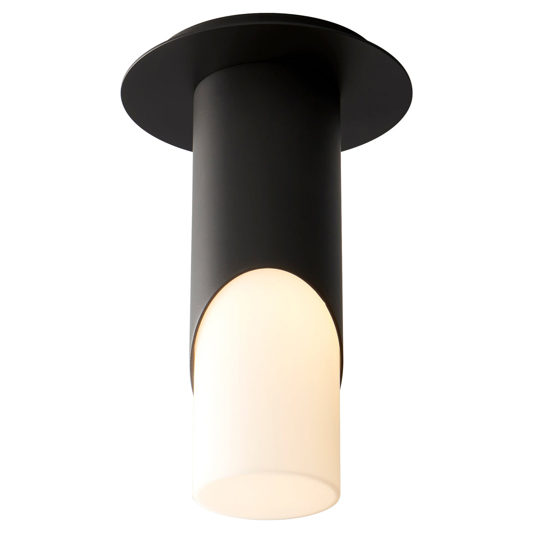 ELLIPSE Small Glass Ceiling Mount -4000k- Black