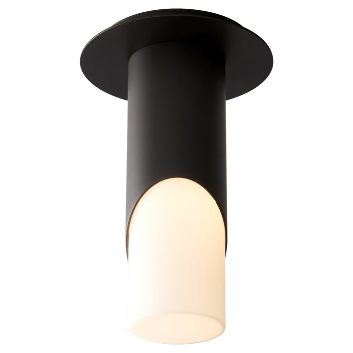 ELLIPSE Small Glass Ceiling Mount -4000k- Black