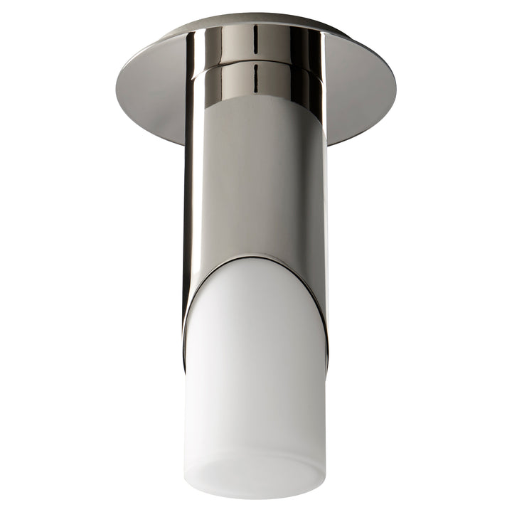 ELLIPSE Small Glass Ceiling Mount -3500k- Polished Nickel