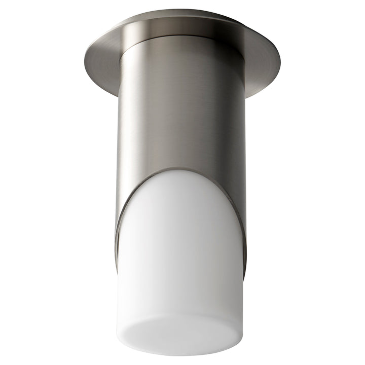 ELLIPSE Large Glass Ceiling Mount -3000k- Satin Nickel